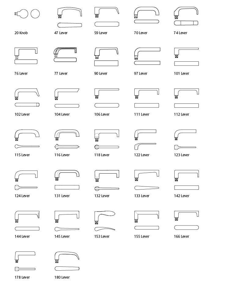 Door Furniture, Handle and Plate Styles | ASSA ABLOY