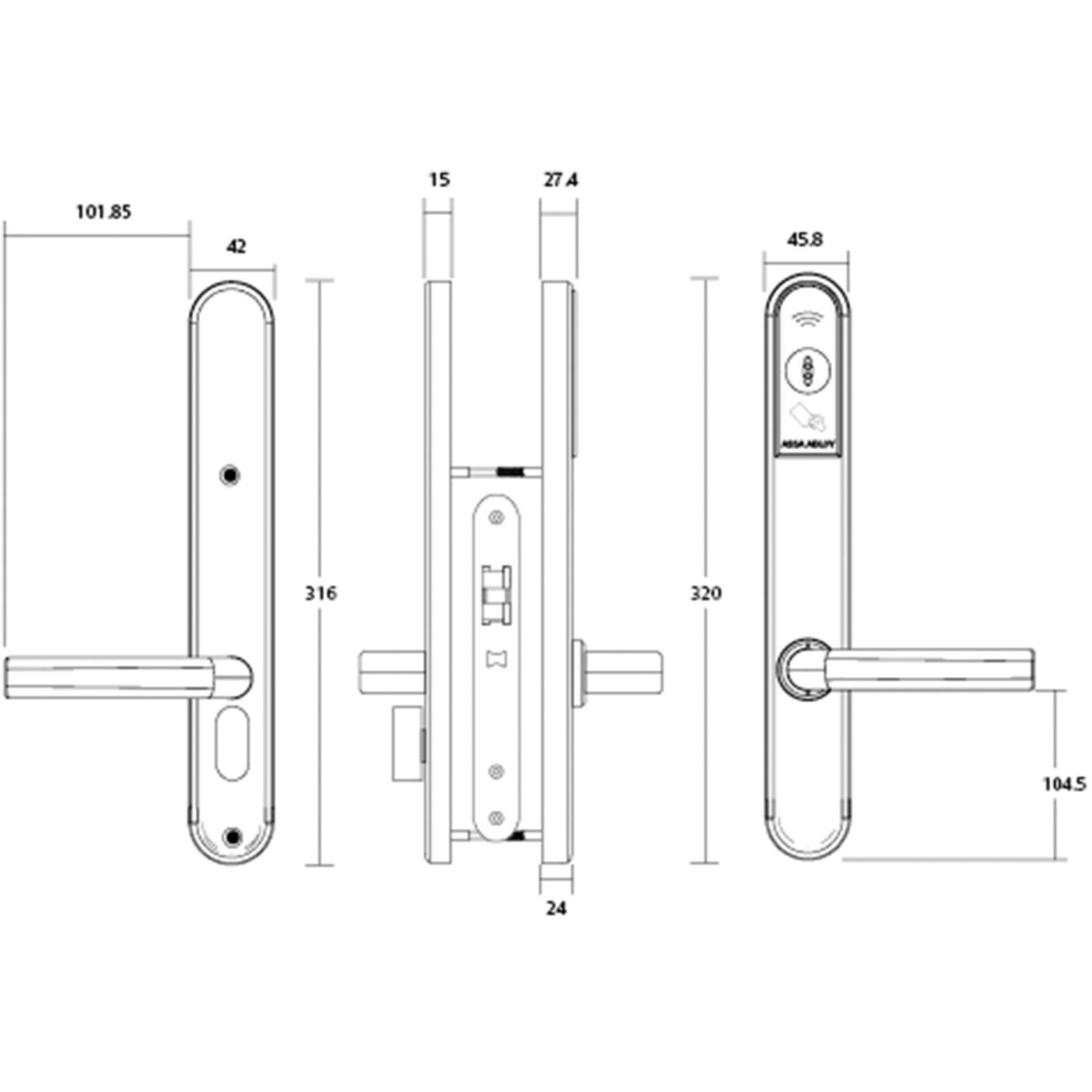 Wireless Access Control Escutcheon | ASSA ABLOY