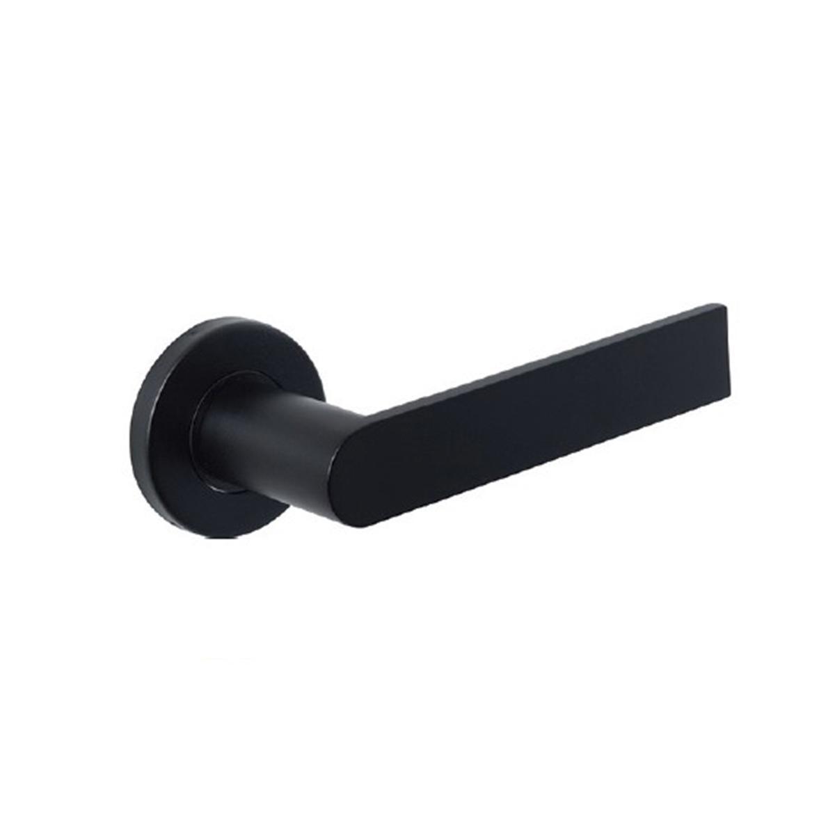 Bontebok Black Lever Handle On Rose Assa Abloy