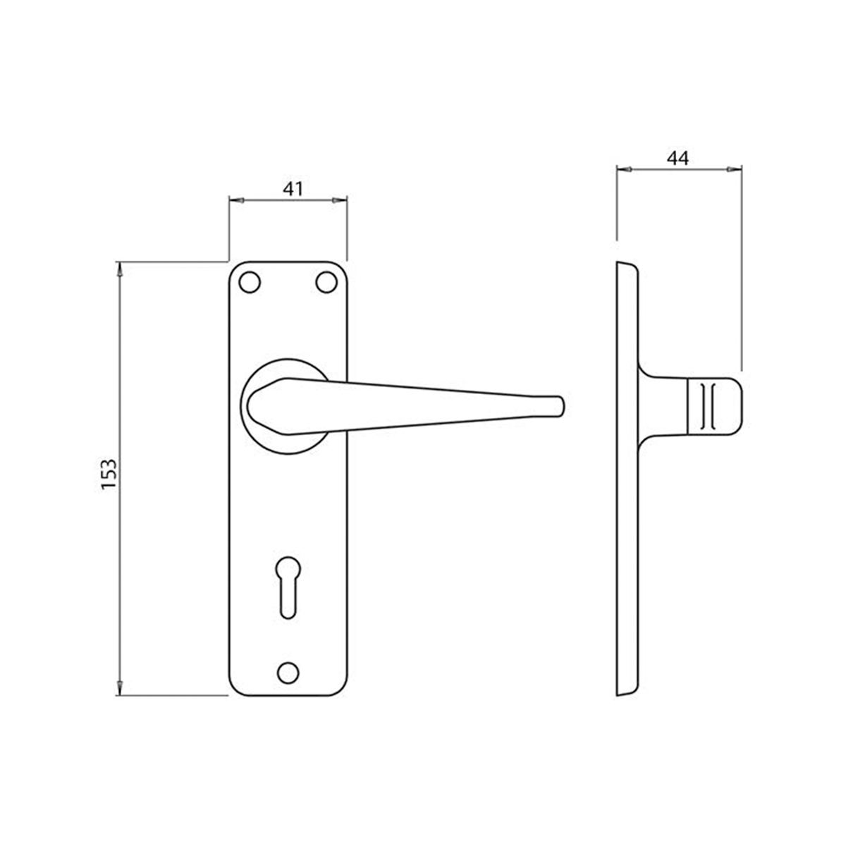 Gower 2 Lever Lockset | ASSA ABLOY